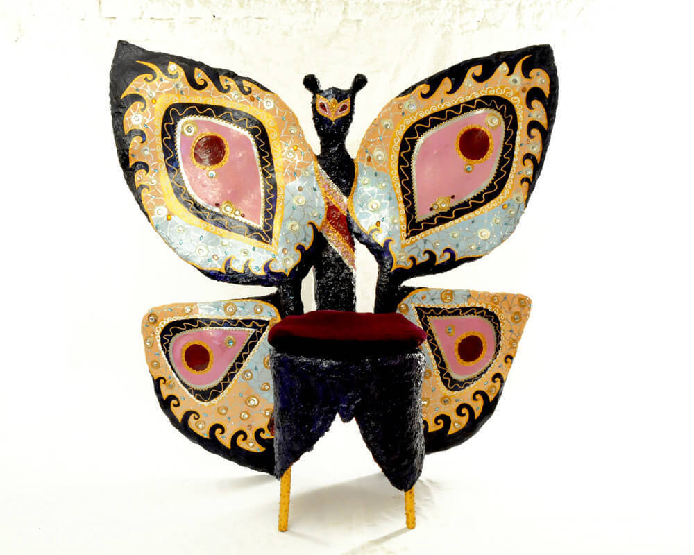 Sculpture Thrône "Miss Butterfly"