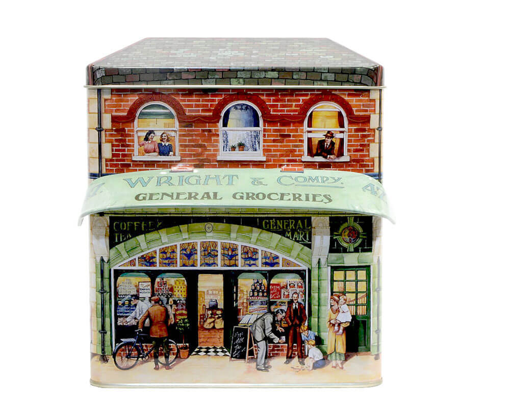 Boîte à bicuits en style nostalgique "Épicerie"