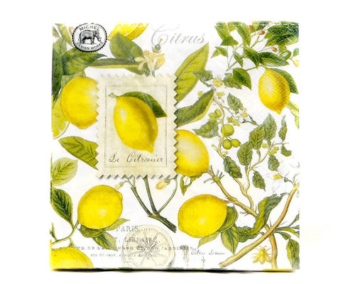 Michel Design Luncheon-Napkins Servietten Lemon