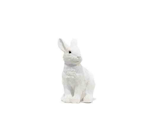Classic white Easter Bunny sitting, XS