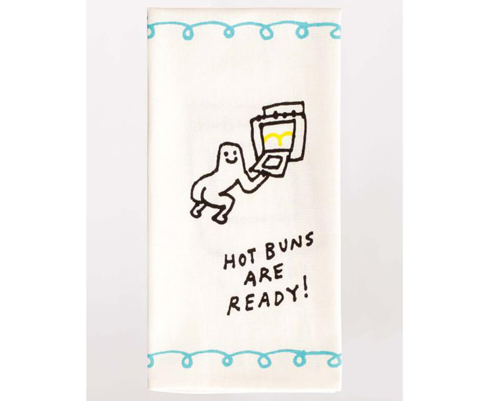 Dish towel Blue Q "Hot buns are ready"