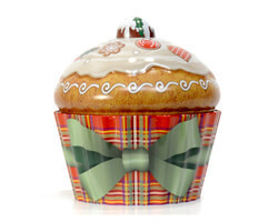Blechdose Weihnachts Cupcake Pudding