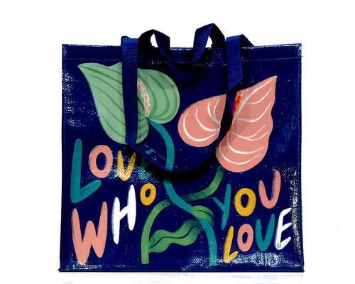 Blue Q Shopper Sac cabas "Love who you love"