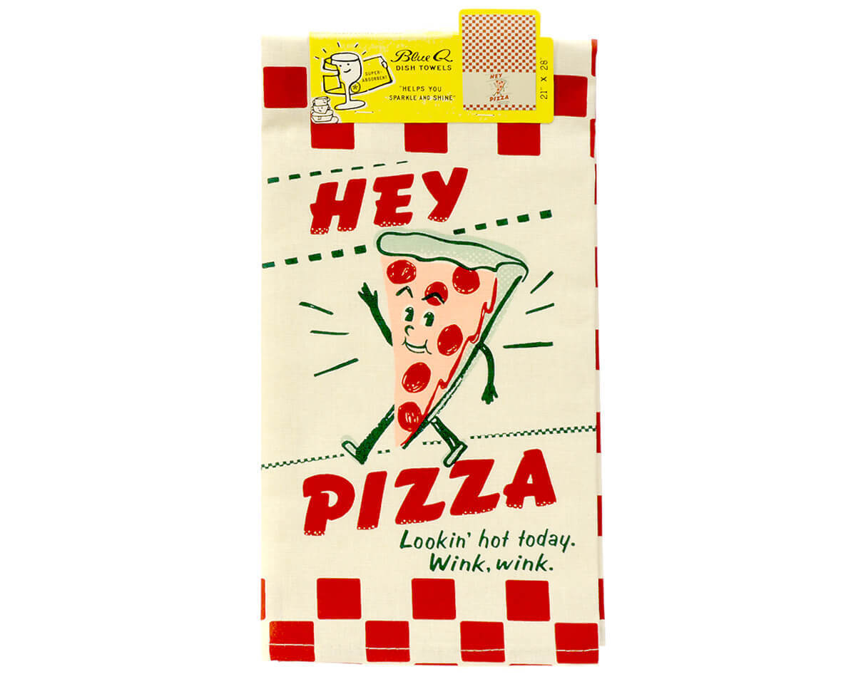 Geschirrtuch Blue Q "Hey Pizza, looking hot..."