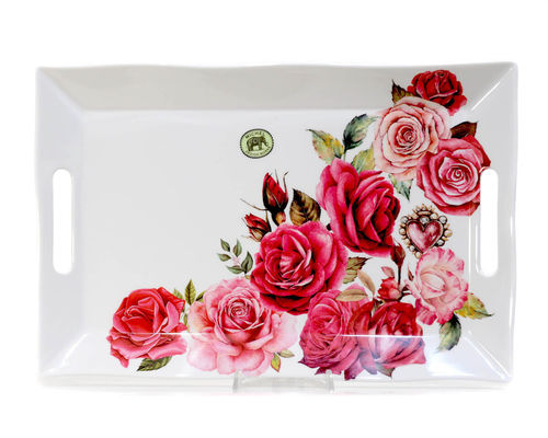 Melamin Tablett "Royal Rose" Michel Design Works