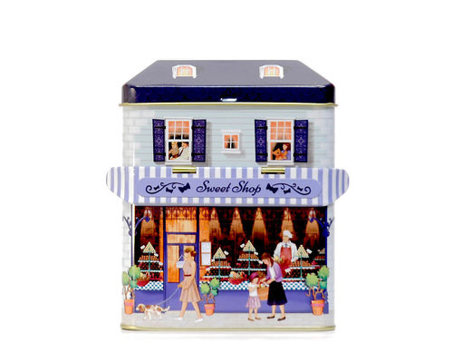 Tin jar "Sweet Shop" retro nostalgia style