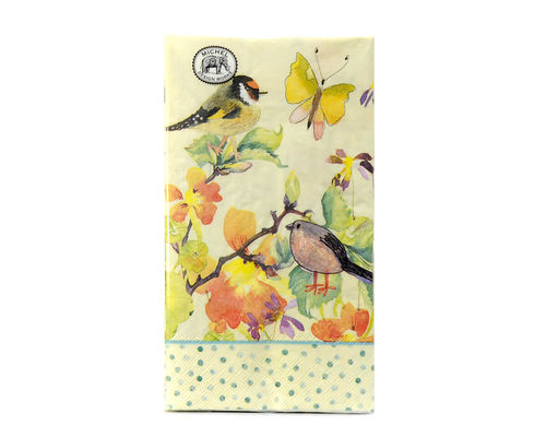 Michel Design Serviettes de table Birds & Butterflies