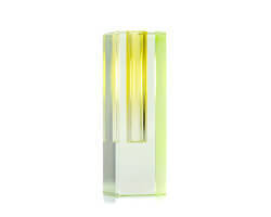 Gift Company Kristall Vase Sari H 19,5 Grün Gelb