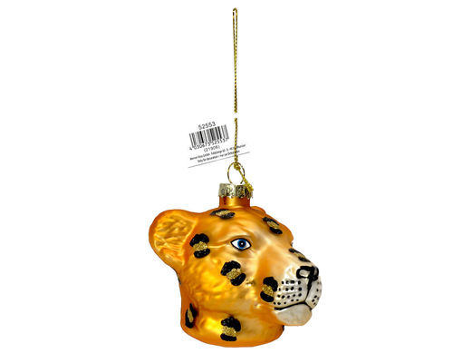 Christmas Glass Ornament "Leopard"